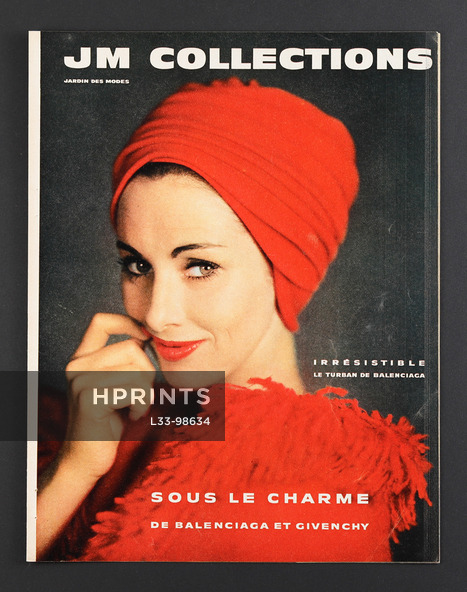 Sous le charme de Balenciaga et Givenchy, 1960 - Turban Balenciaga, Dessins de Stemp, Photos Kublin, 8 pages