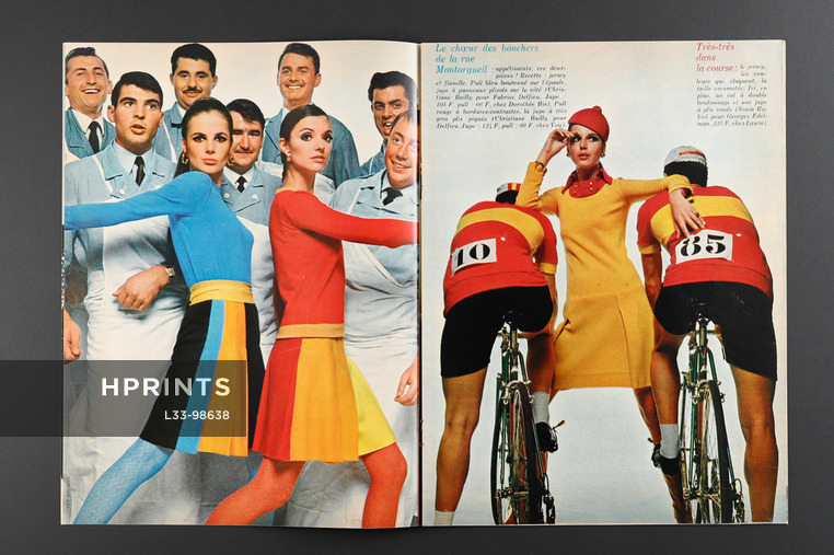 La Gaieté à la Française, 1966 - Photos Guy Bourdin, French Gaiety, Fashion Photography, 10 pages