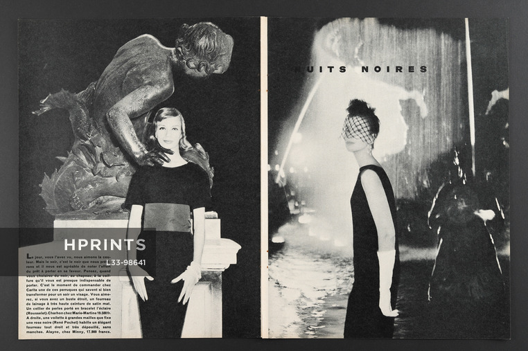 Nuits Noires, 1958 - Photos Helmut Newton, 4 pages