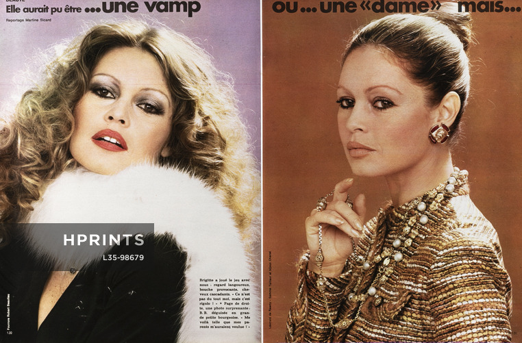 Bardot vue par Brigitte, 1973 - Brigitte Bardot Robert Beaulieu, Chanel, 4 pages