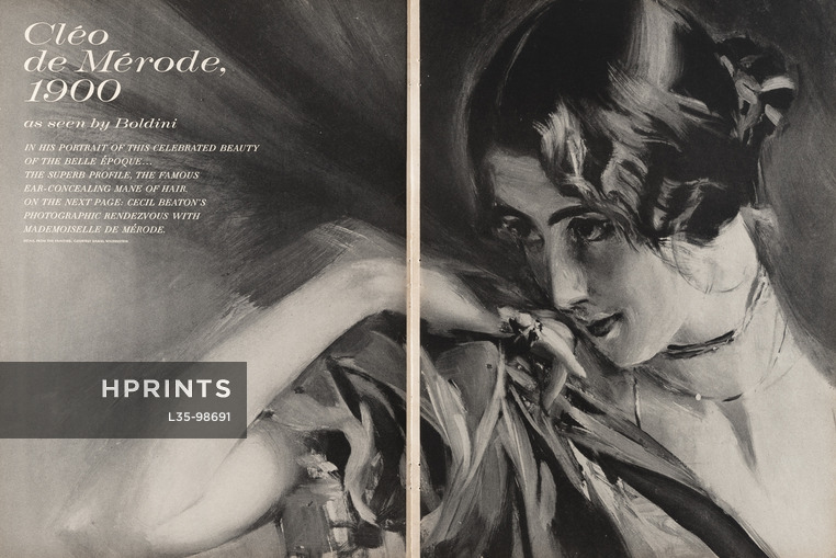Cléo de Mérode, 1964 - 1900, as seen by Boldini — Today, as seen by Cecil Beaton, 5 pages