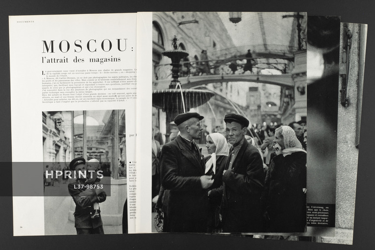 Moscou — l'attrait des magasins, 1955 - Photos Henri Cartier-Bresson, Russia, Photo-reportage, 8 pages