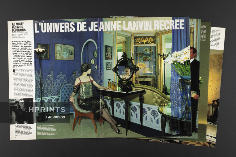 L'univers de Jeanne Lanvin recréé, 1985 - Musée des Arts Décoratifs, Lanvin Perfumes, Poupées-Mannequins Dolls, Photos Roger Gain, Text by Marianne Lohse, 8 pages