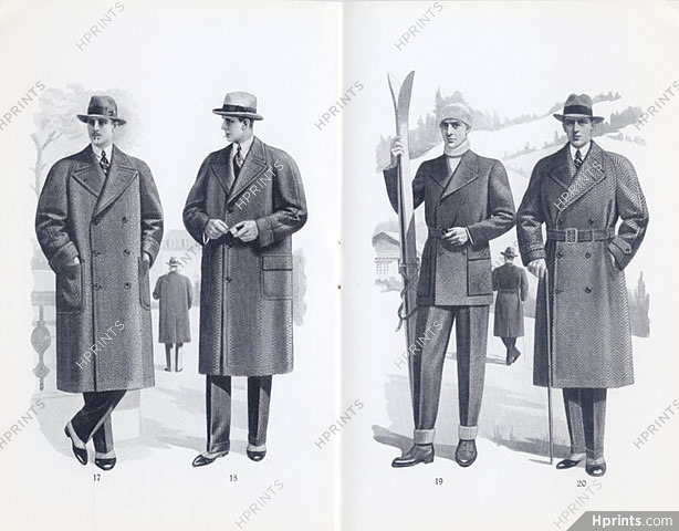 La Mode Française Officielle 1932 Winter Mode Masculine Men's