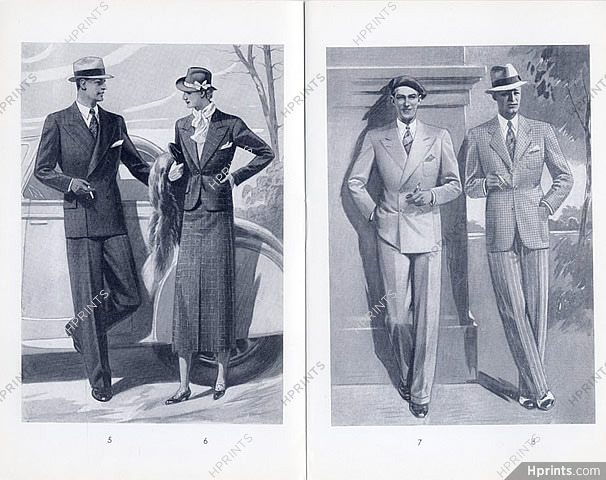 La Mode Française Officielle 1937 Spring Mode Masculine Men's
