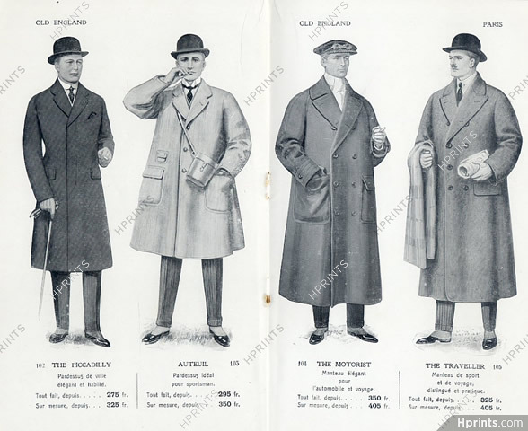 Old England (Department Store) 1924 Catalog, Men's Clothing