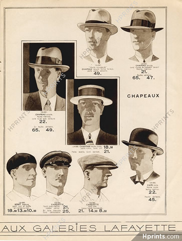 Galeries Lafayette (Catalog Men's Clothing) 1930 Dandy, Tuxedo,