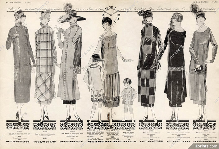 Au Bon Marché (Department Store) 1924 Catalog, René Vincent