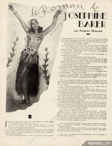 Le Roman de Joséphine Baker, 1934 - 13 Episodes, 26 Pages