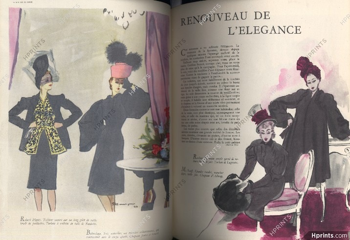 Album de la Mode du Figaro 1943 N°3, Benito, Schiaparelli,