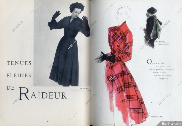 Le Jardin des Modes 1949 N°328, Balmain, Schiaparelli, Dior
