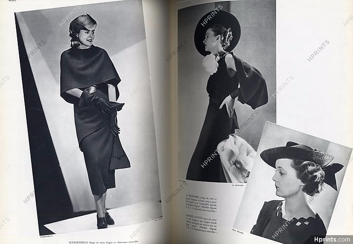 Excelsior Modes 1935 N°23, Schiaparelli, Jeanne Lanvin