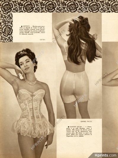 Lingerie Misc. girdles (p.4) — Original adverts and images