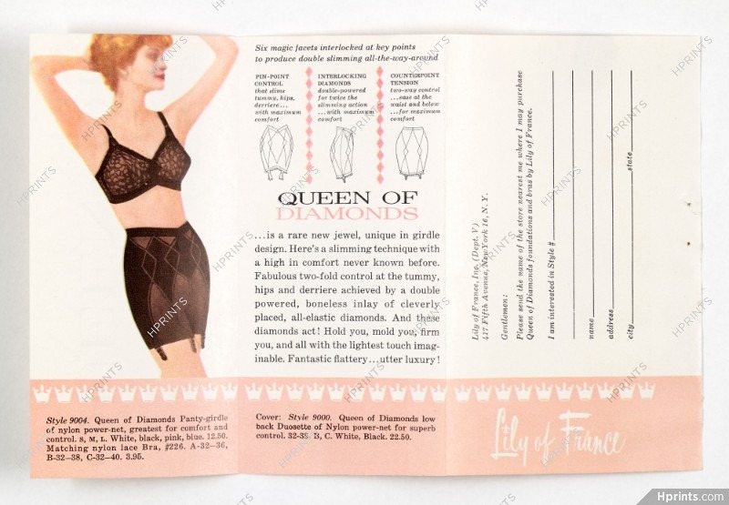 1951 PERMA LIFT BRAS & GIRDLES LINGERIE Magic Makes the Difference = Print  AD 