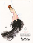 Valisère (Lingerie) 1948 René Gruau, Nightgown