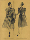 Jungmann & Germaine Lecomte 1945 René Gruau Fur Coat