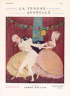 La Tendre Querelle, 1913 - Gerda Wegener, The Tender Quarrel, Pierrot, Carnival Costumes