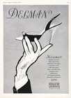 Delman 1954 Kismet Silk Satin Slipper, René Gruau (not signed)