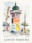 Lanvin (Perfumes) 1949 Colonne Morris, Guillaume Gillet, Arpège, Prétexte... Quai de Paris