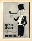 Alfred Dunhill 1928 Lighter, Pierre Fau, Lithograph PAN P.Poiret