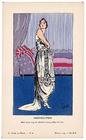 Fried 1919 Evening Gown, Decorative Arts, Pochoir