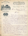 J. Gautret & Fils 1897 Brandy, Jonzac-Cognac, Invoice