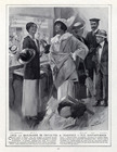 Chanel (Millinery) 1913 Gabrielle Chanel in her shop, street Gontaut-Biron at Deauville
