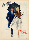 Brénot 1959 "Toujours avec un parapluie" Umbrella