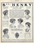 Henry (Hairstyle) 1910 Hairpieces, Postiches, Wig, Francis Durelle