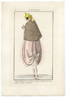 Le Goût du Jour 1920 N°14 Marcelle Pichon, Hitched up Dress Ribbon Bow Pochoir