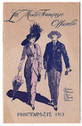 La Mode Française Officielle 1913 Spring and Summer Mode Masculine Men's Clothing
