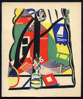 La Grande Maison de Blanc 1929 Rojan, Portfolio 6 Art Deco Plates, Skiing Ice Skating Hunting Horse Racing Amazone