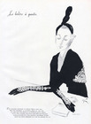 René Gruau 1937 Robert Piguet, Mrs Max Laubeuf, Bolero Gloves