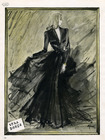 Véra Boréa 1945 Evening Gown René Gruau