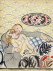 Chas Laborde 1922 The Lovers, Art Deco Style, Sexy Girl