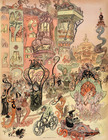 Robida 1902 Paris, Rue Modern-style, Opéra Garnier, Art Nouveau