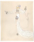 Freddy Wittop 1930s, "Rumba", American dancer, Original costume design, gouache