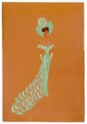 Jean Dessès 30-40s, Original fashion drawing, evening gown
