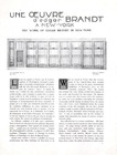 Une Oeuvre d'Edgar Brandt à New-York, 1926 - The Work of E. Brandt in New-York, Cheney Brothers Silks