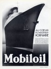 Mobiloil 1935 ''Normandie'' Transatlantic Liner