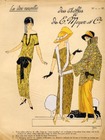 E. MEYER & Cie 1923 ''Les Idées Nouvelles de la Mode'' Fashion Art Deco Pochoir ''Très Parisien''