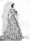 Alix (Germaine Krebs) 1936 Evening Coat Christian Berard