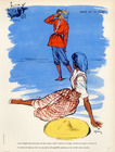 René Gruau 1946 Lucile Manguin & Véra Boréa, beachwear