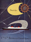 French Line (Ship company) 1956 Transatlantic Liner, Boat, Michel Lezla