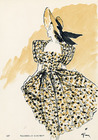 Marcelle Dormoy 1945 Summer Dress, René Gruau