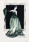 Lucile Manguin 1945 René Gruau, Evening Gown