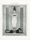 Cartier 1923 Pearls Necklace, Black Panther, Art Deco, George Barbier