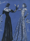 Jeanne Lanvin 1937 Evening Gown, Christian Bérard