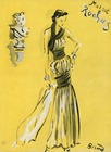Marcel Rochas 1937 Evening Gown, Christian Bérard