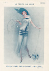 La Femme du Jour, 1923 - Bussy Elegante Parisienne, Pekingese Dog